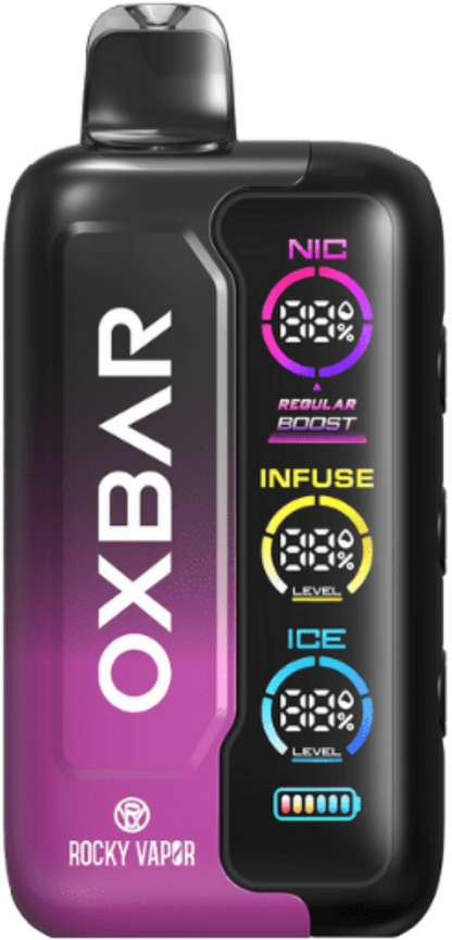 ROCKY VAPOR OXBAR TRI FUSION Disposable Vape Peach Berry