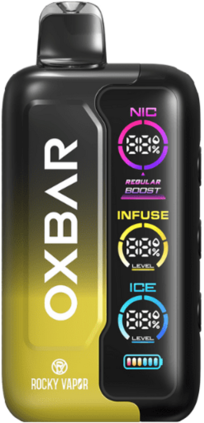 ROCKY VAPOR OXBAR TRI FUSION Disposable Vape Pineapple Coconut Ice