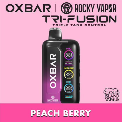 ROCKY VAPOR OXBAR TRI FUSION Peach Berry