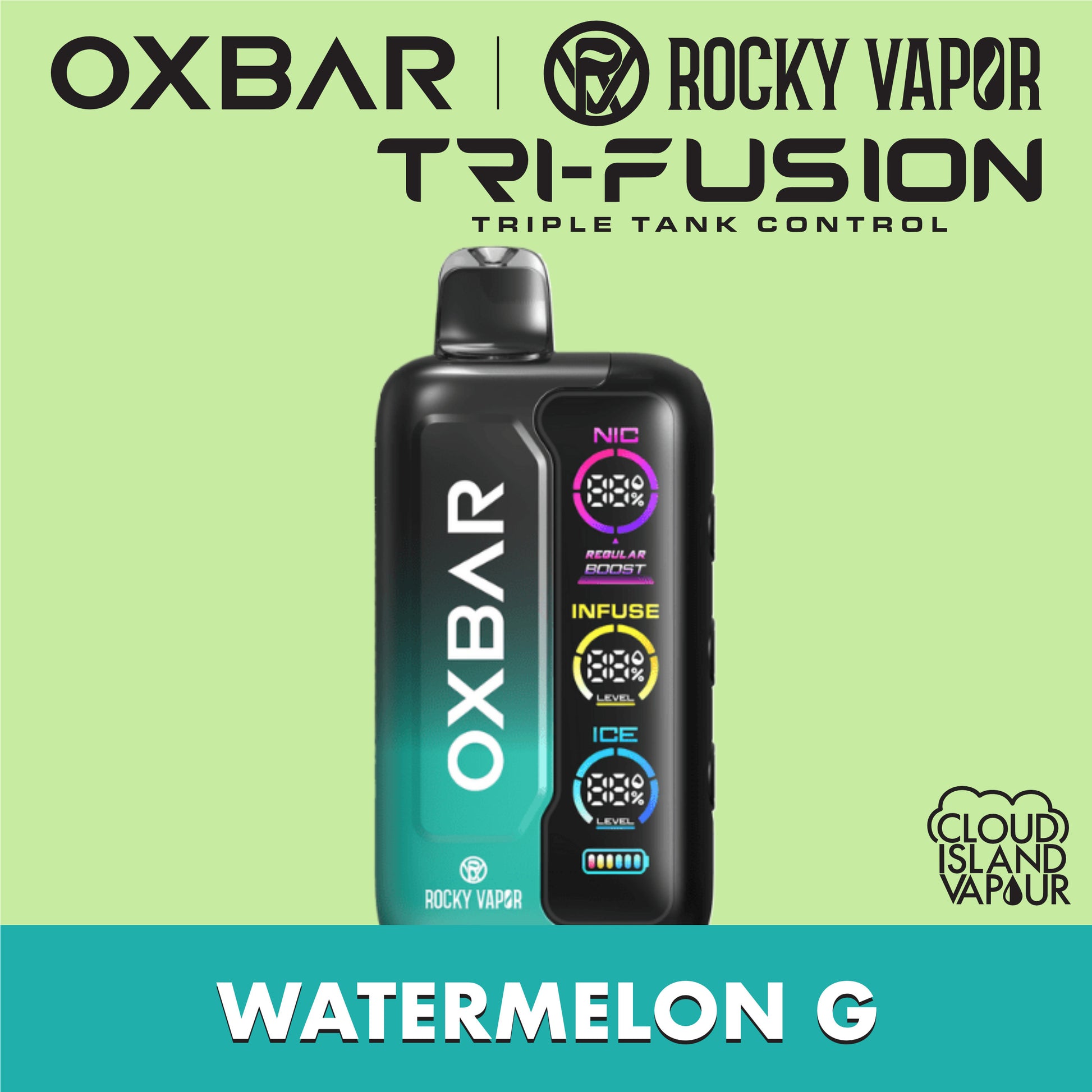 ROCKY VAPOR OXBAR TRI FUSION Watermelon G