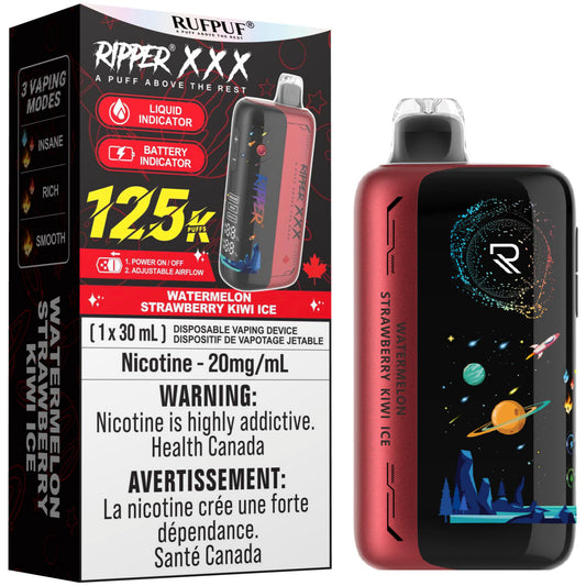 RUFPUF RIPPER XXX 125K Watermelon Strawberry Kiwi Ice