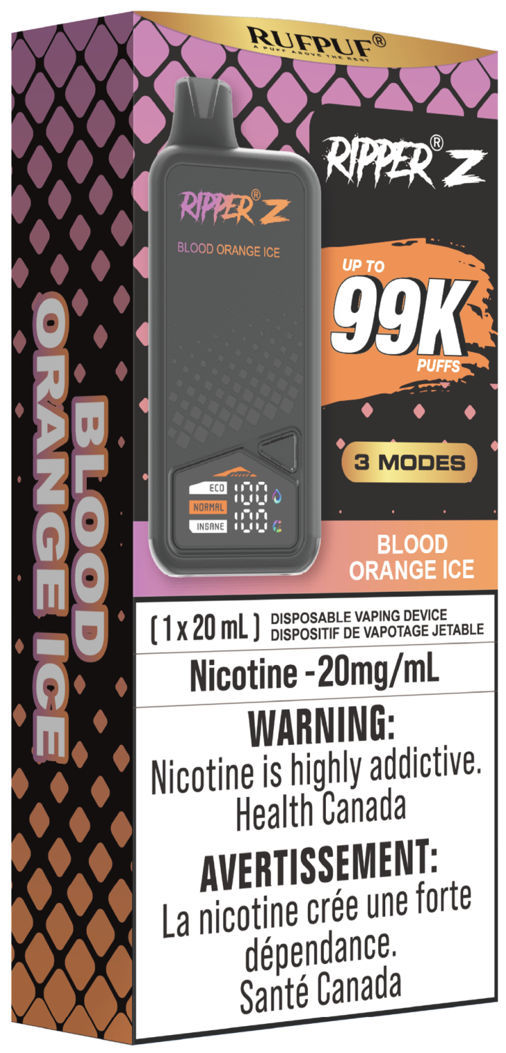 RUFPUF RIPPER Z 99K Disposable Vape Blood Orange Ice