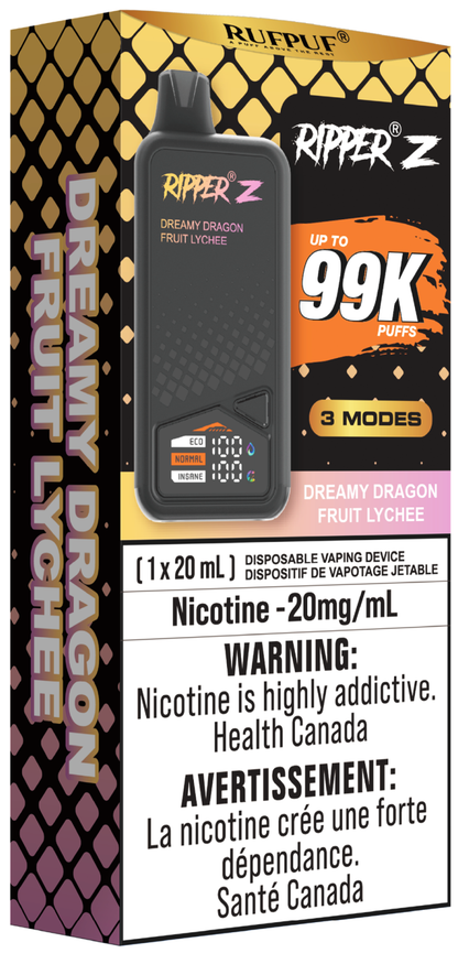 RUFPUF RIPPER Z 99K Disposable Vape Dreamy Dragon Fruit Lychee