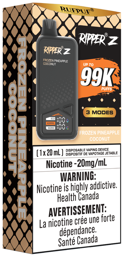 RUFPUF RIPPER Z 99K Disposable Vape Frozen Pineapple Coconut