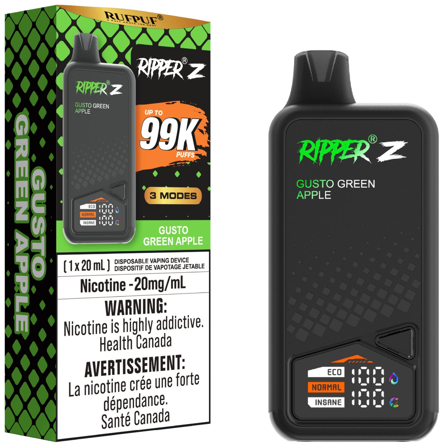 RUFPUF RIPPER Z 99K Gusto Green Apple