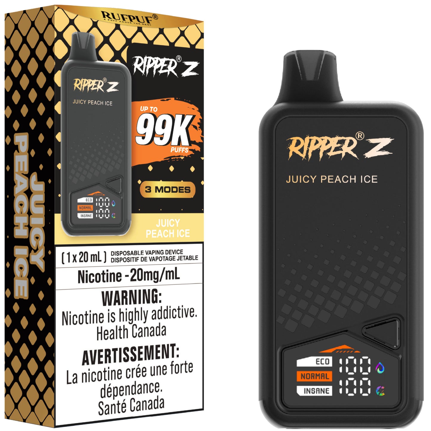 RUFPUF RIPPER Z 99K Juicy Peach Ice