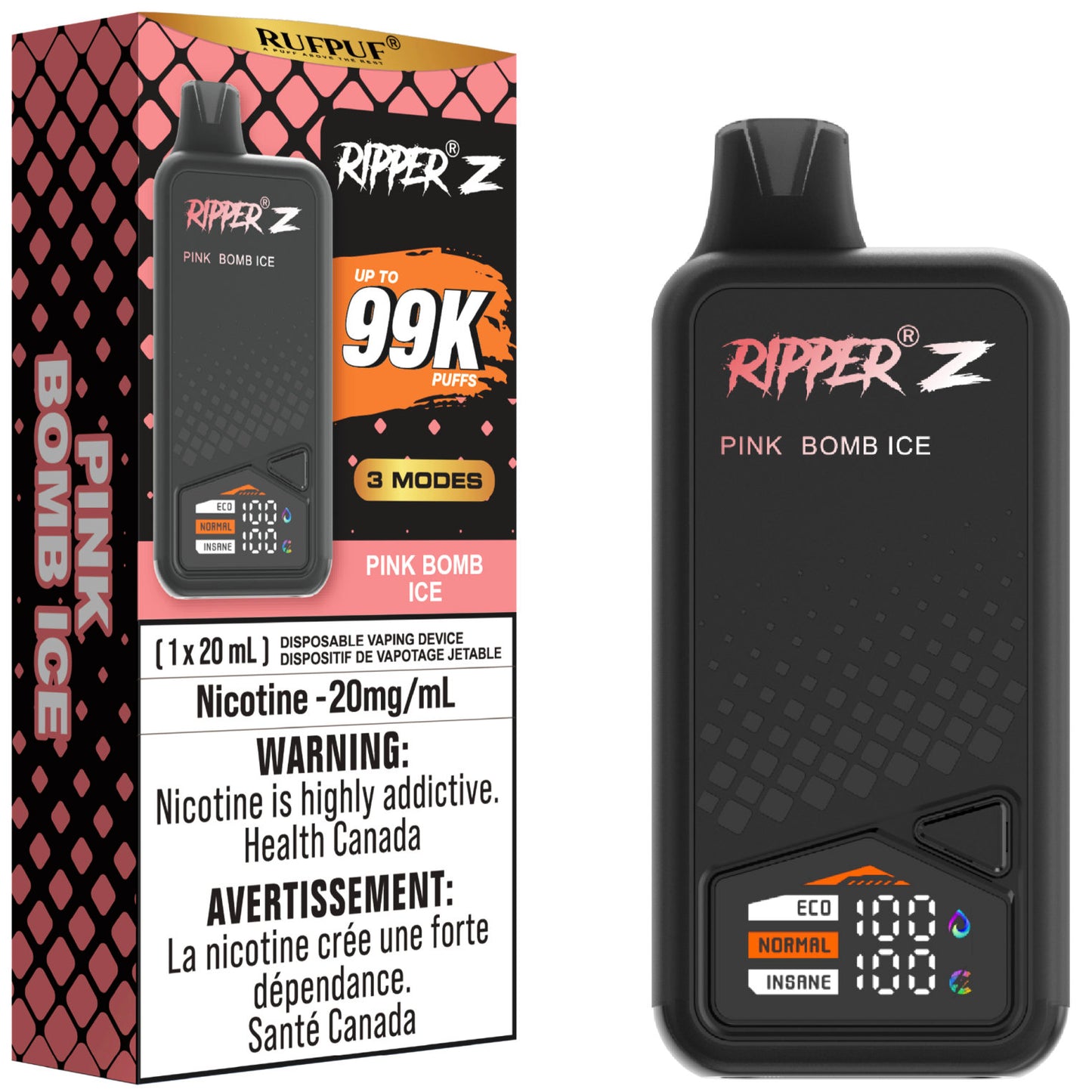 RUFPUF RIPPER Z 99K Pink Bomb Ice