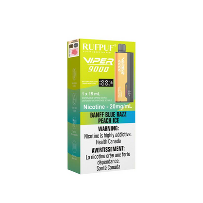 RUFPUF Viper 9000 Disposable - Banff Blue Razz Peach Ice