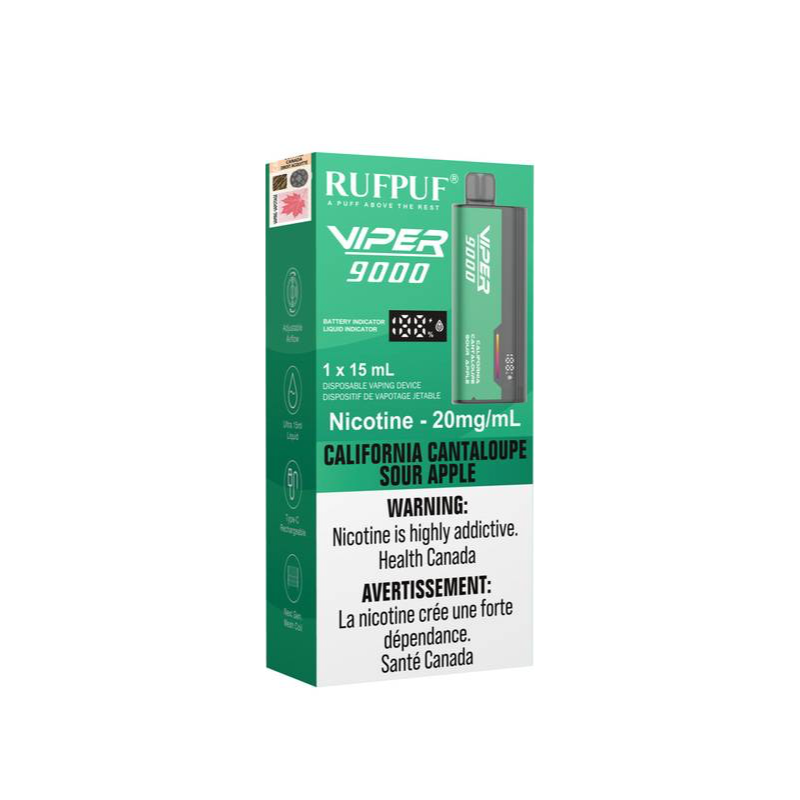 RUFPUF Viper 9000 Disposable - California Cantaloupe Sour Apple