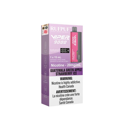 RUFPUF Viper 9000 Disposable - Guatemala Green Apple Strawberry Ice