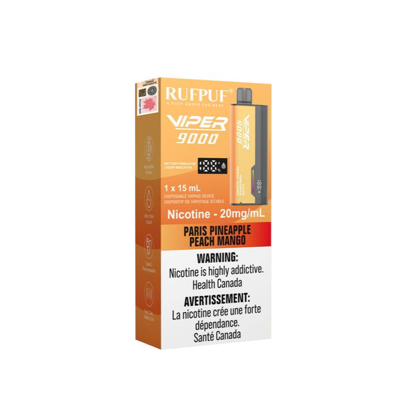 RUFPUF Viper 9000 Disposable - Paris Pineapple Peach Mango