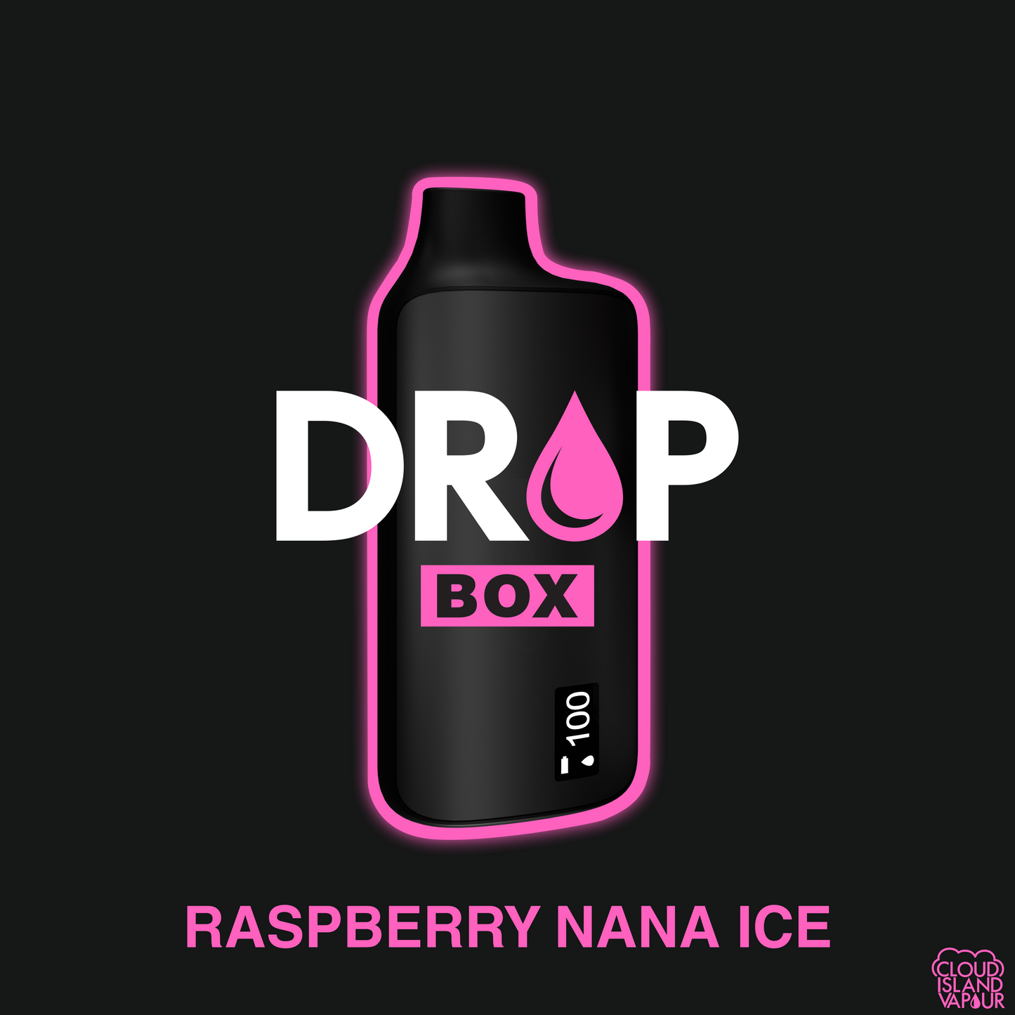 DROP BOX 8500 Disposable Vape in the flavour Raspberry Nana Ice