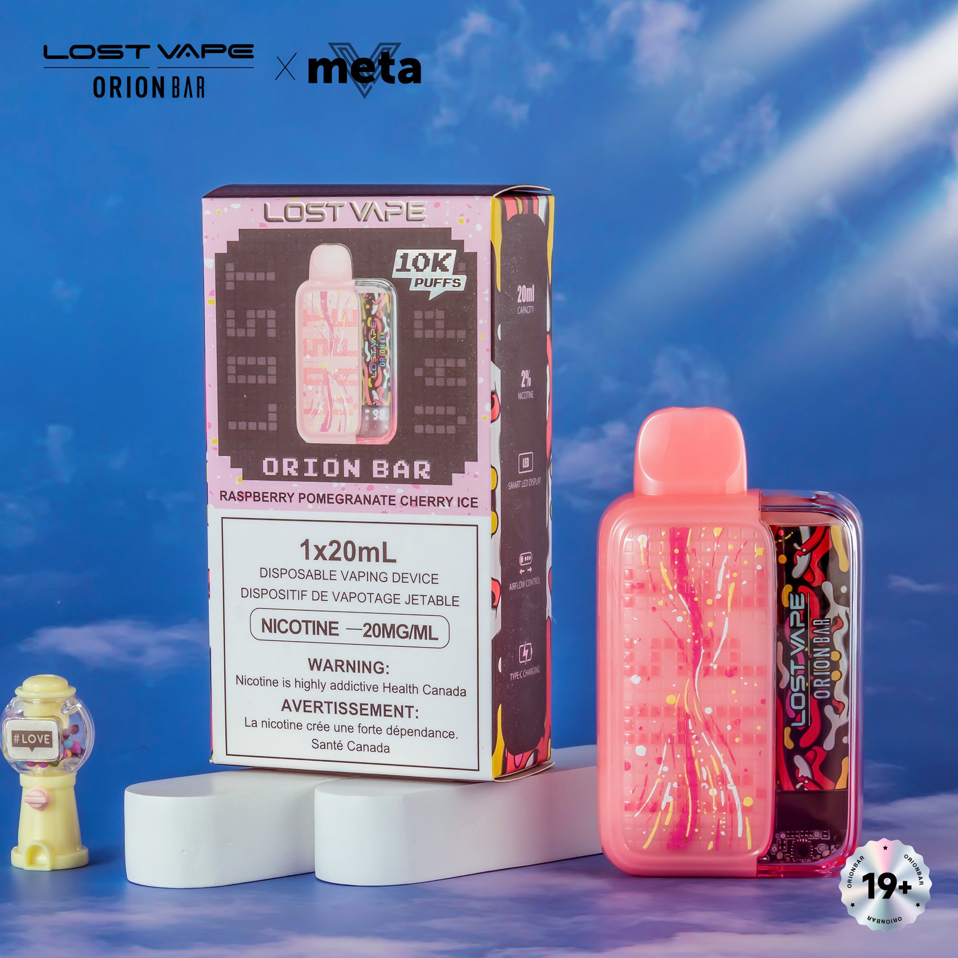 Lost Vape Orion Bar 10000 Disposable Vape - Raspberry Pomegranate Cher Cloud Island Vapour Lost Vape Orion Bar 10000 Disposable Vape - Raspberry Pomegranate Cher Cloud Island Vapour