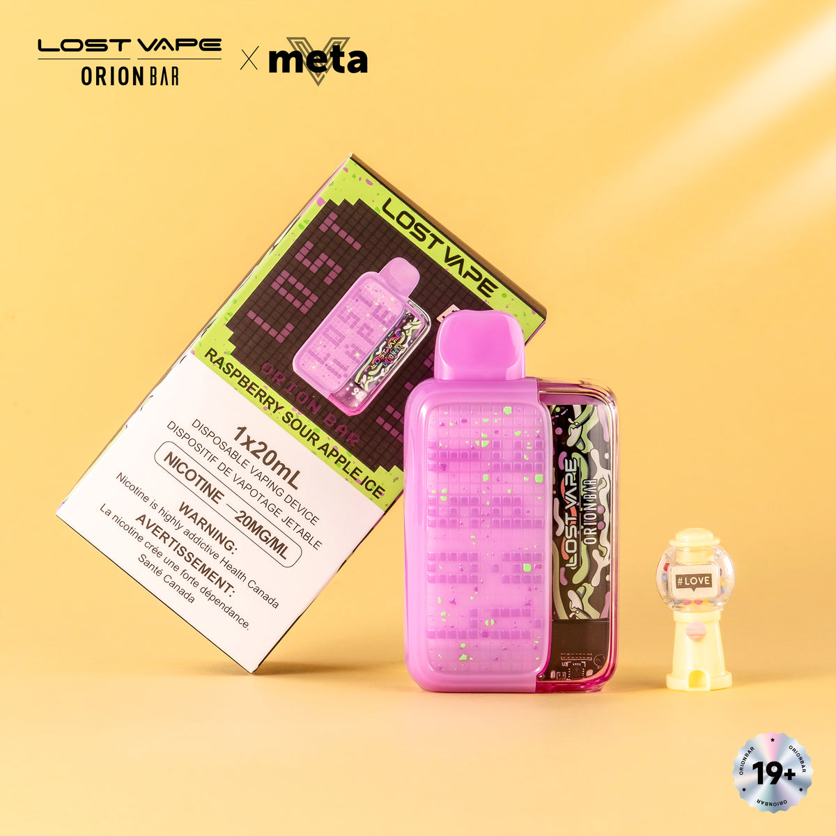 Lost Bar Raspberry Watermelon Lost Vape Orion Bar 10000 Disposable Vape - Raspberry Sour Apple Ice ...