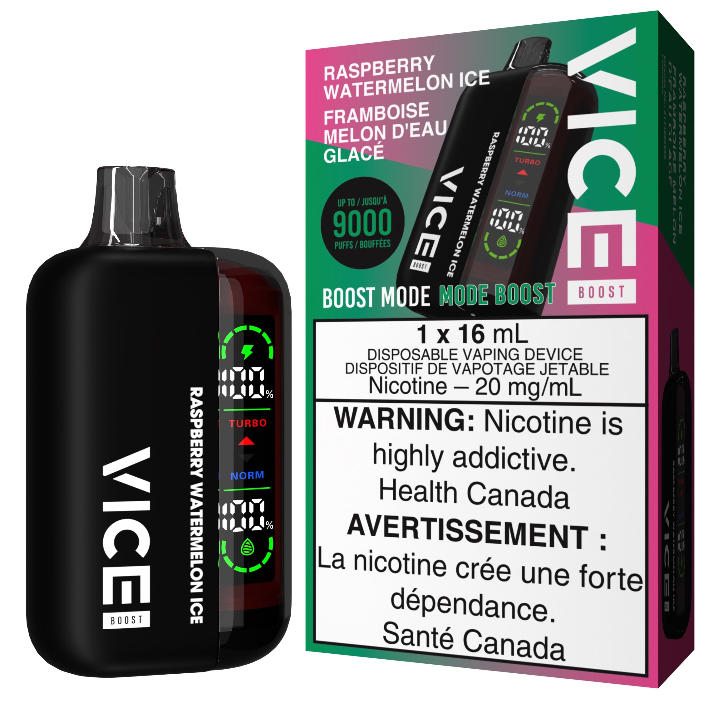 Vice Boost Disposable Vape Raspberry Watermelon Ice Cloud