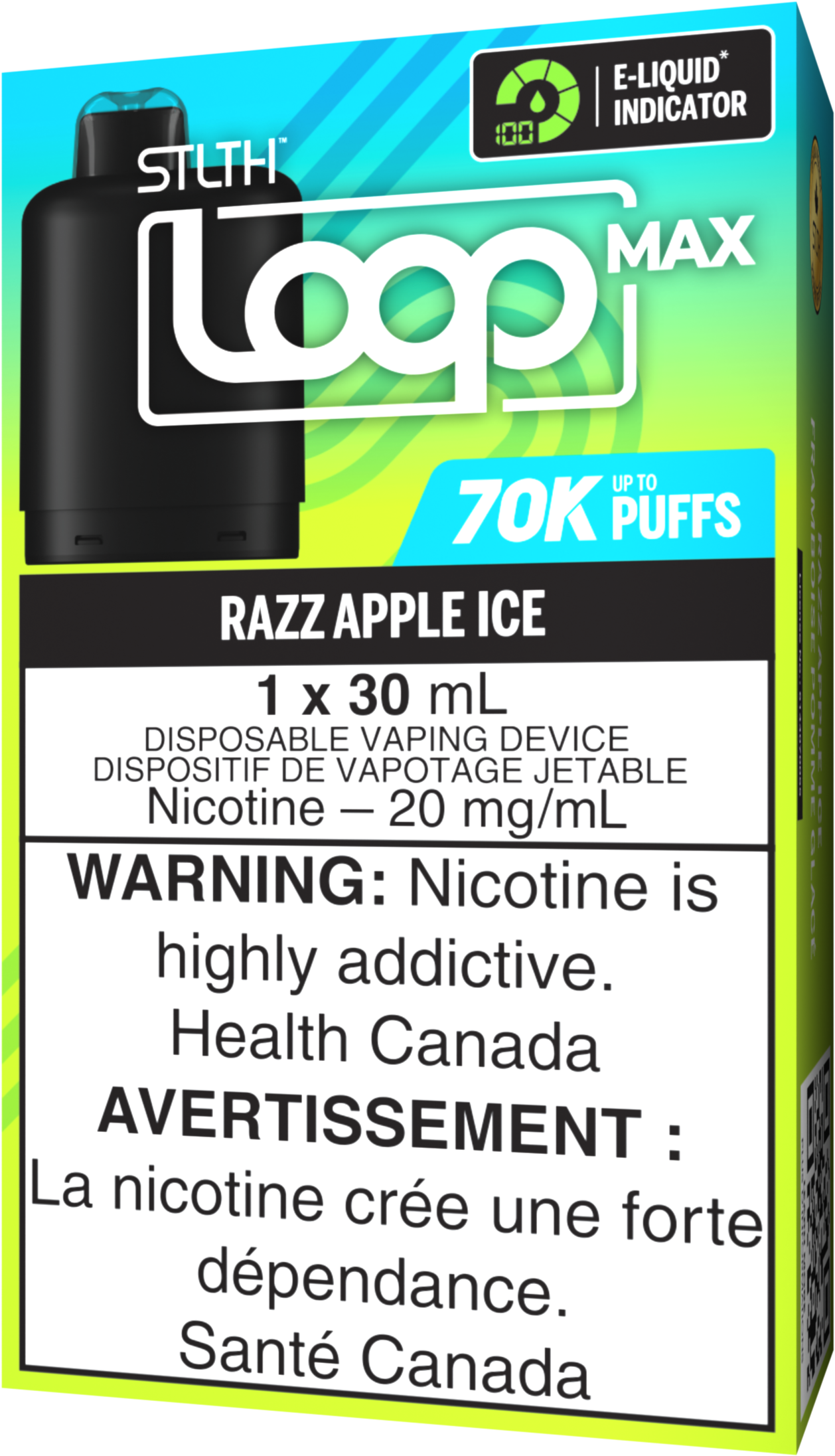 Razz Apple Ice STLTH LOOP MAX Pod Pack