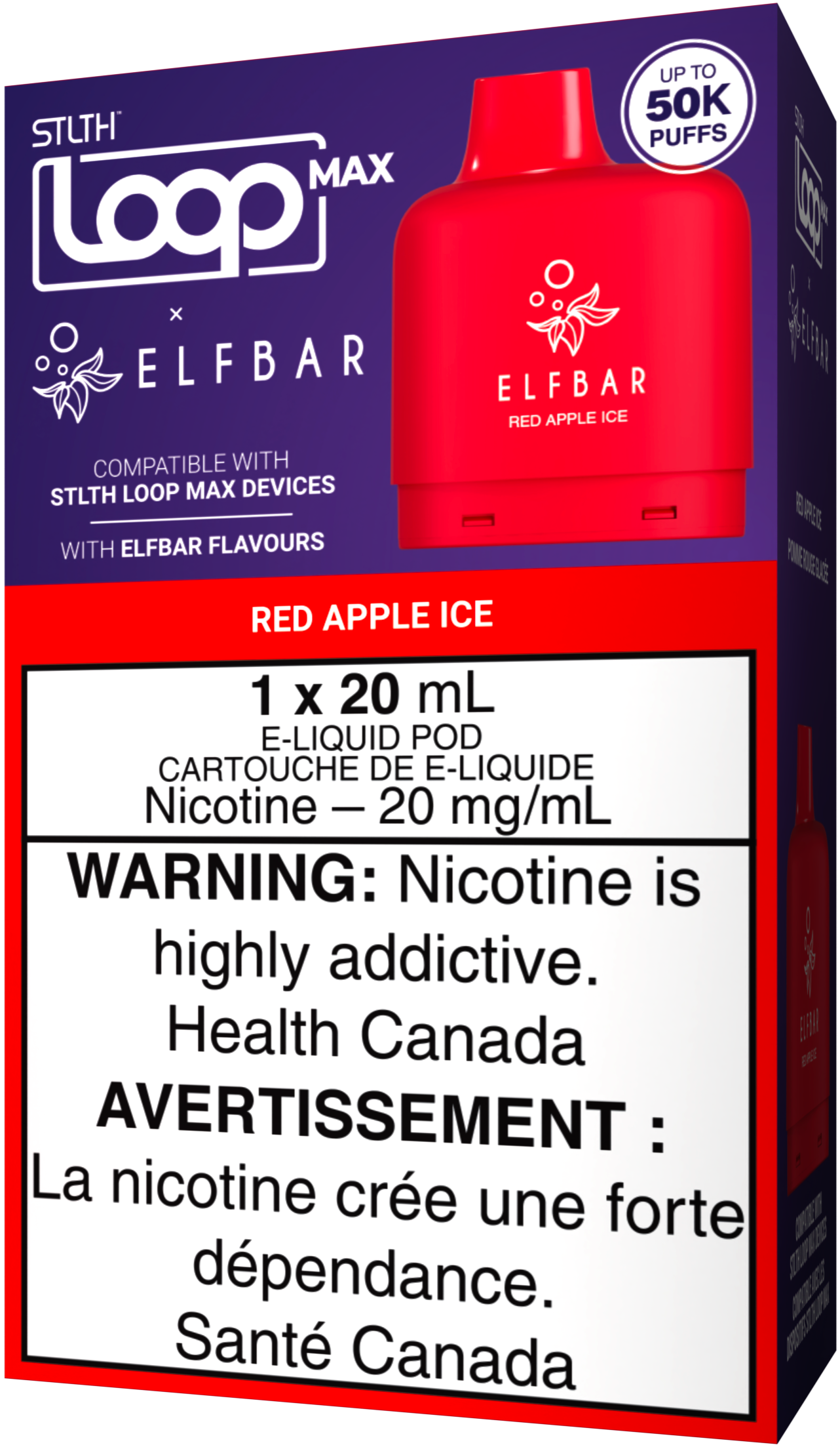 Red Apple Ice STLTH LOOP MAX X ELFBAR Pod Pack