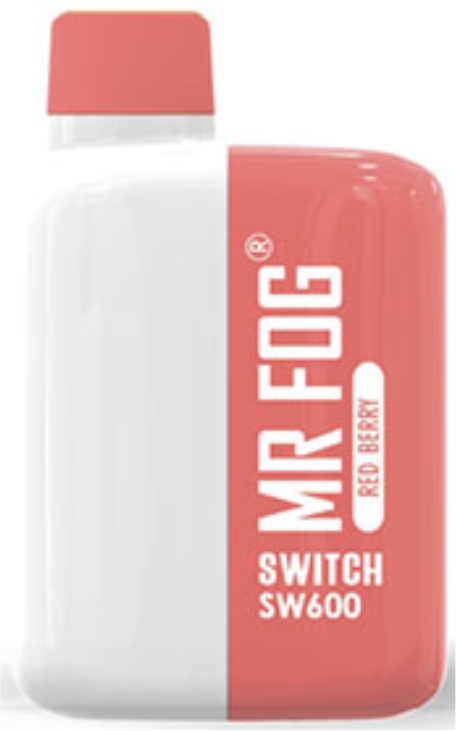 MR FOG SWITCH SW600 Disposable Vape - Red Berry Cloud Island Vapour MR FOG SWITCH SW600 Disposable Vape - Red Berry Cloud Island Vapour