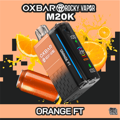 Rocky Vapor OXBAR M20K Disposable Vape Orange FT