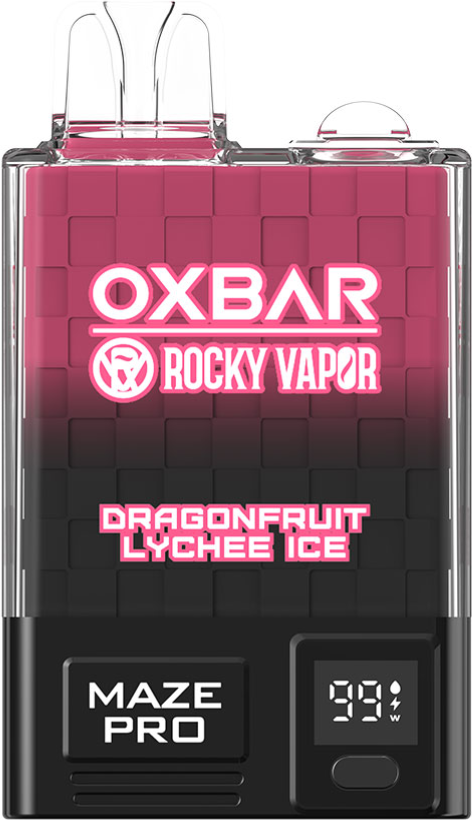 Rocky Vapor OXBAR Maze Pro 10K Disposable Vape Dragonfruit Lychee Ice