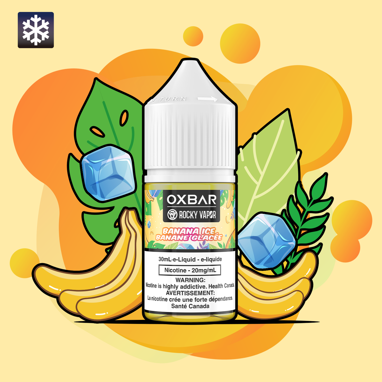 Rocky Vapor Oxbar E-Liquids Banana Ice