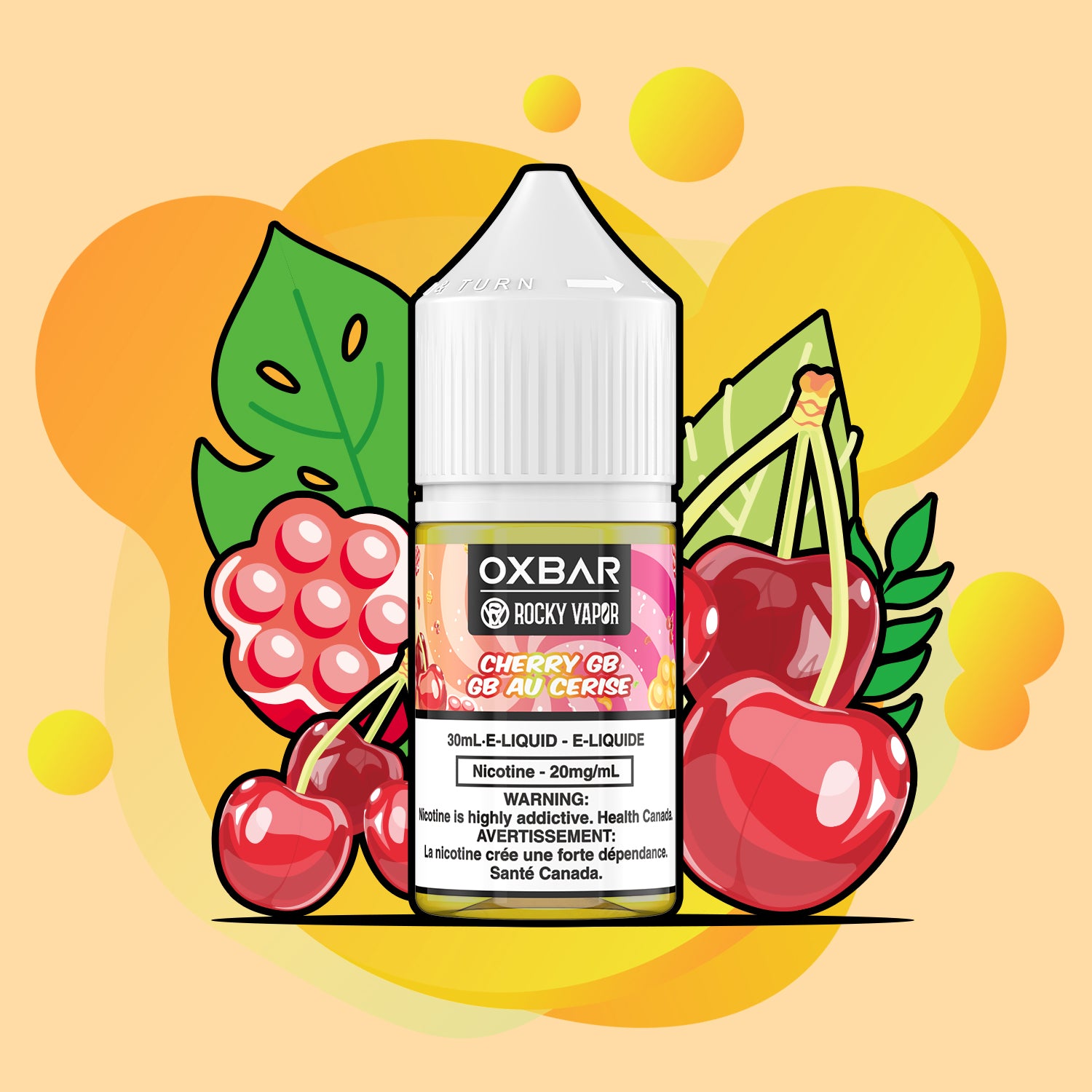 Rocky Vapor Oxbar E-Liquids Cherry GB