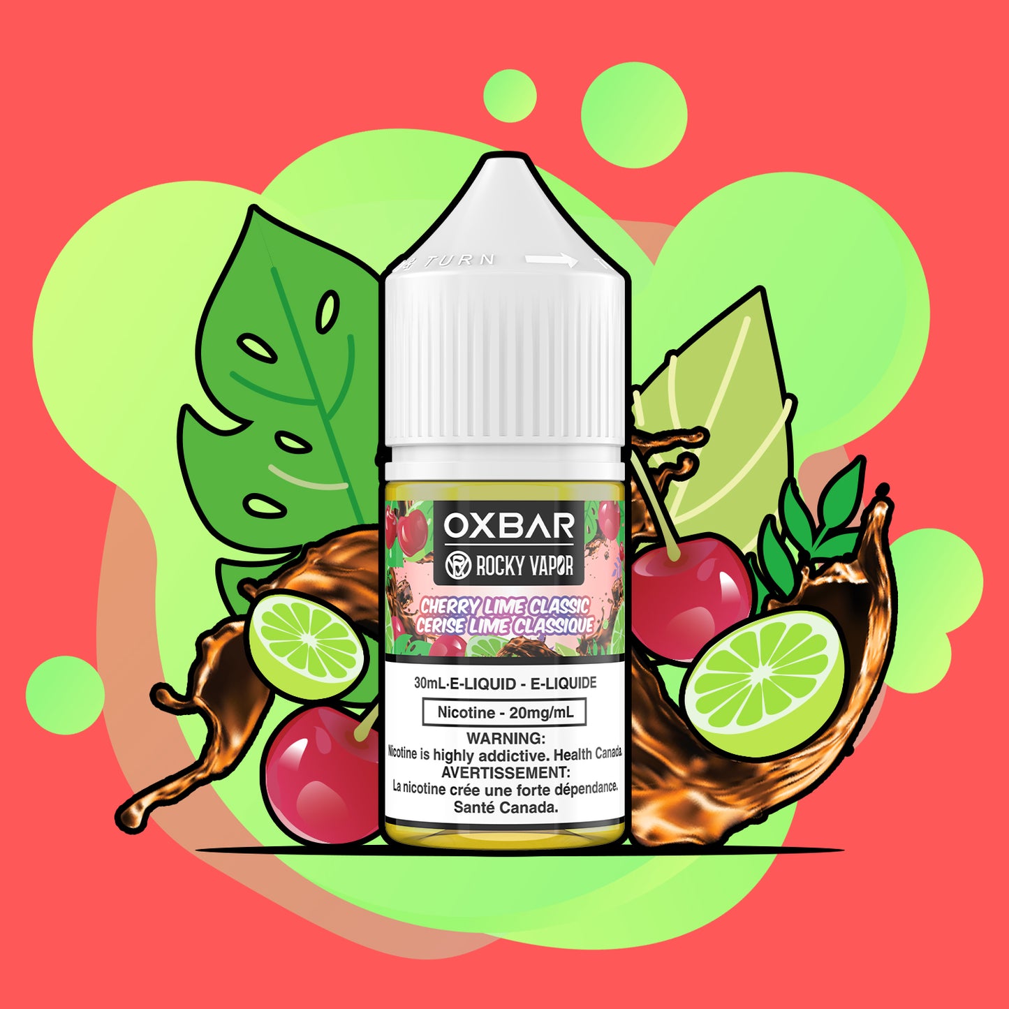 Rocky Vapor Oxbar E-Liquids Cherry Lime Classic