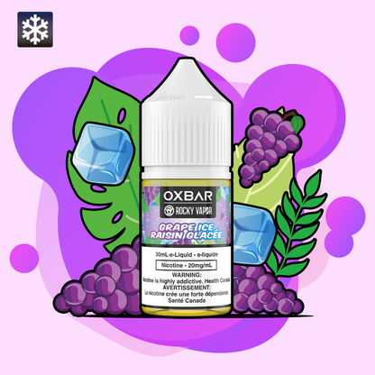 Rocky Vapor Oxbar E-Liquids Grape Ice