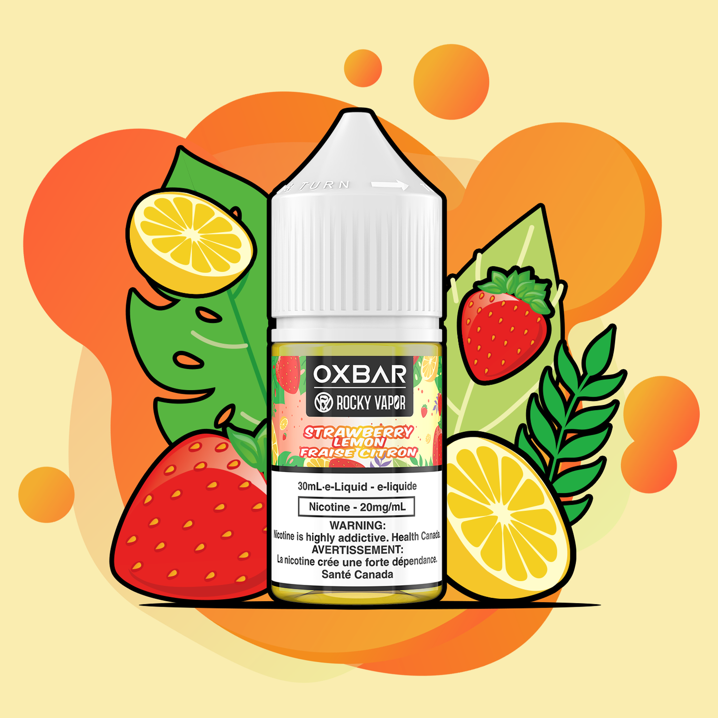 Rocky Vapor Oxbar E-Liquids Strawberry Lemon