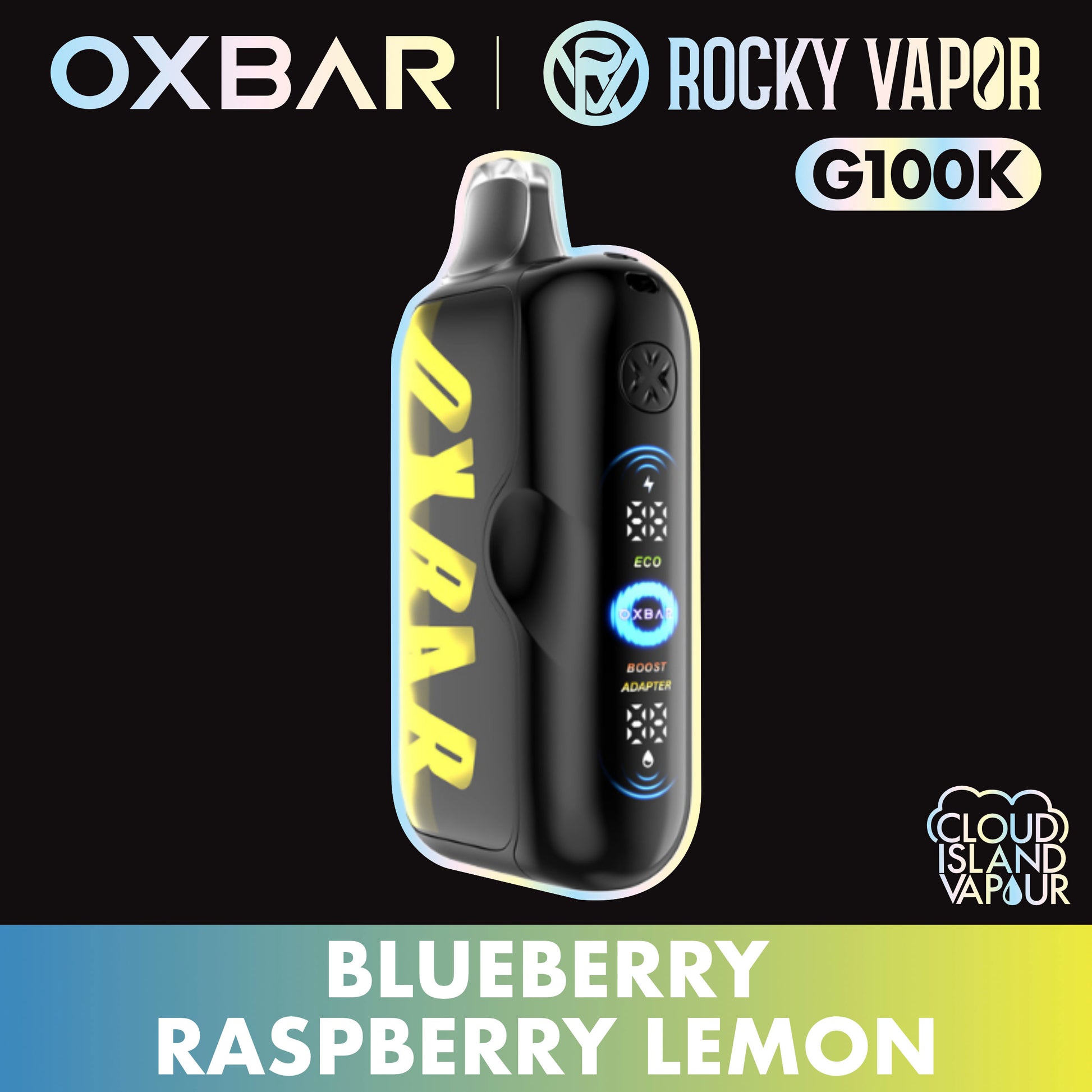 Rocky Vapor Oxbar G100K Blueberry Raspberry Lemon