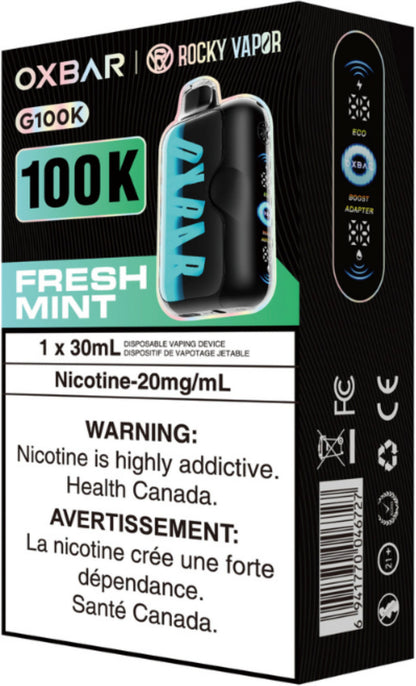Rocky Vapor Oxbar G100K Disposable Fresh Mint
