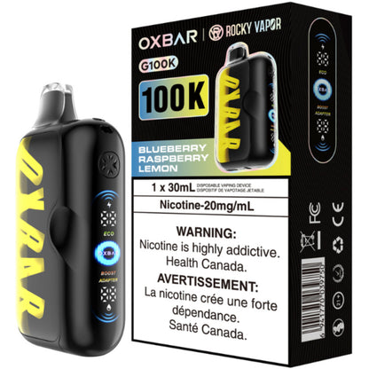 Rocky Vapor Oxbar G100K Disposable Vape Blueberry Raspberry Lemon