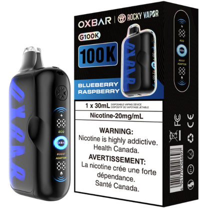 Rocky Vapor Oxbar G100K Disposable Vape Blueberry Raspberry
