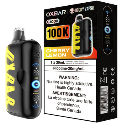 Rocky Vapor Oxbar G100K Disposable Vape Cherry Lemon