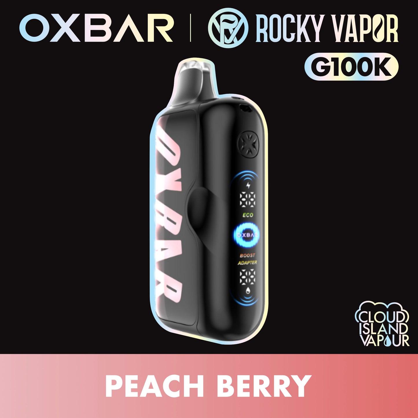 Rocky Vapor Oxbar G100K Peach Berry