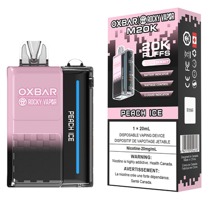 Rocky Vapor Oxbar M20K 20000 Puffs Disposable Vape 20mL Peach Ice