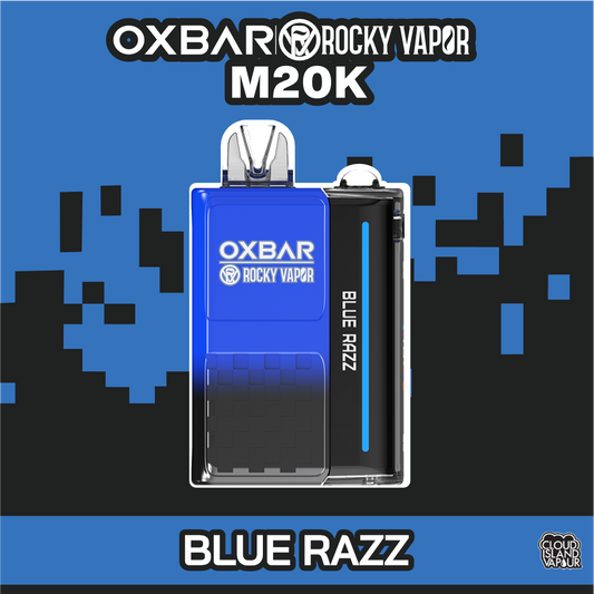 Rocky Vapor Oxbar M20K Disposable Vape Blue Razz