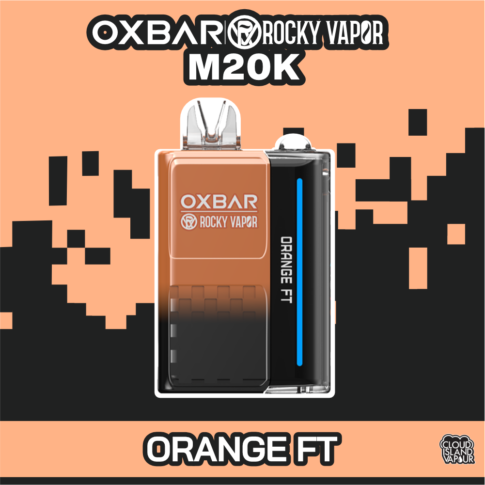 Rocky Vapor Oxbar M20K Disposable Vape Orange FT