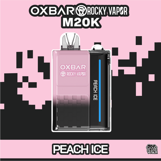 Rocky Vapor Oxbar M20K Disposable Vape Peach Ice