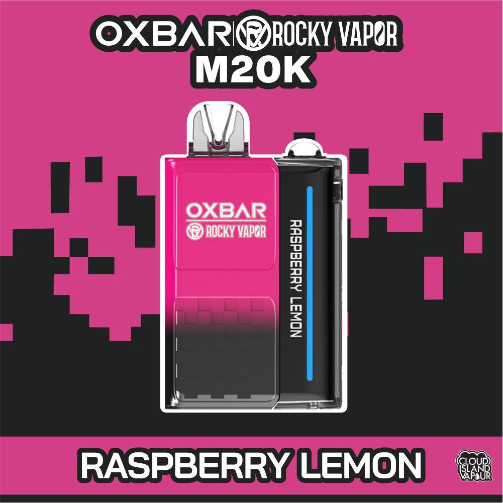 Rocky Vapor Oxbar M20K Disposable Vape Raspberry Lemon