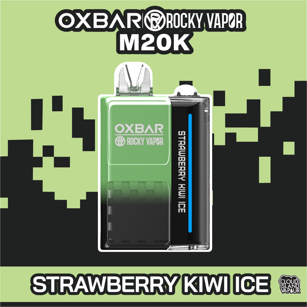 Rocky Vapor Oxbar M20K Disposable Vape Strawberry Kiwi Ice