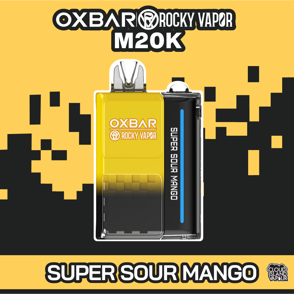 Rocky Vapor Oxbar M20K Disposable Vape Super Sour Mango