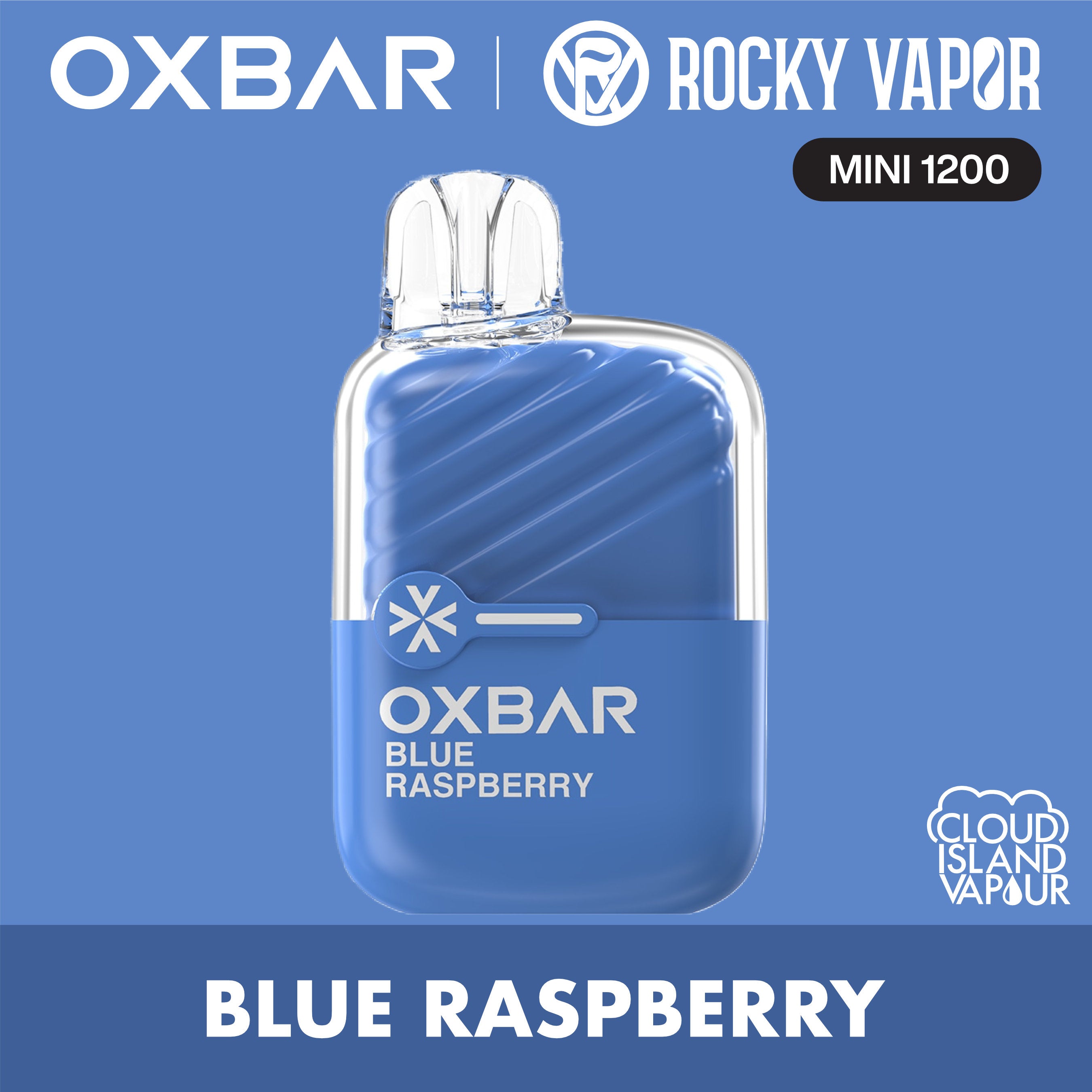 Rocky Vapor Oxbar Mini 1200 Disposable Vape - Blue Raspberry – Cloud ...