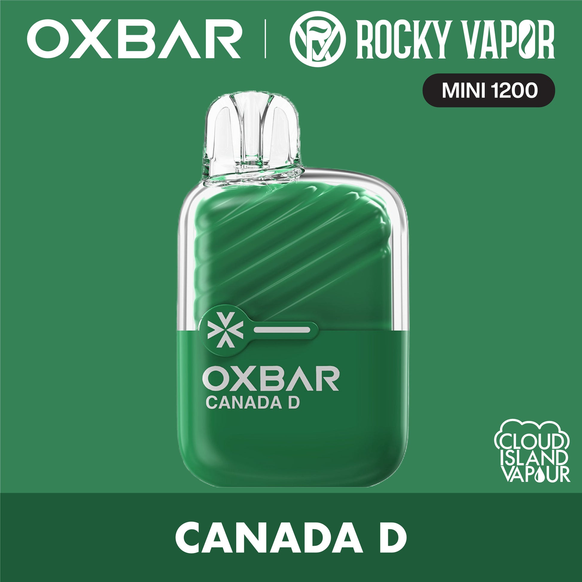 Rocky Vapor Oxbar Mini 1200 Canada D