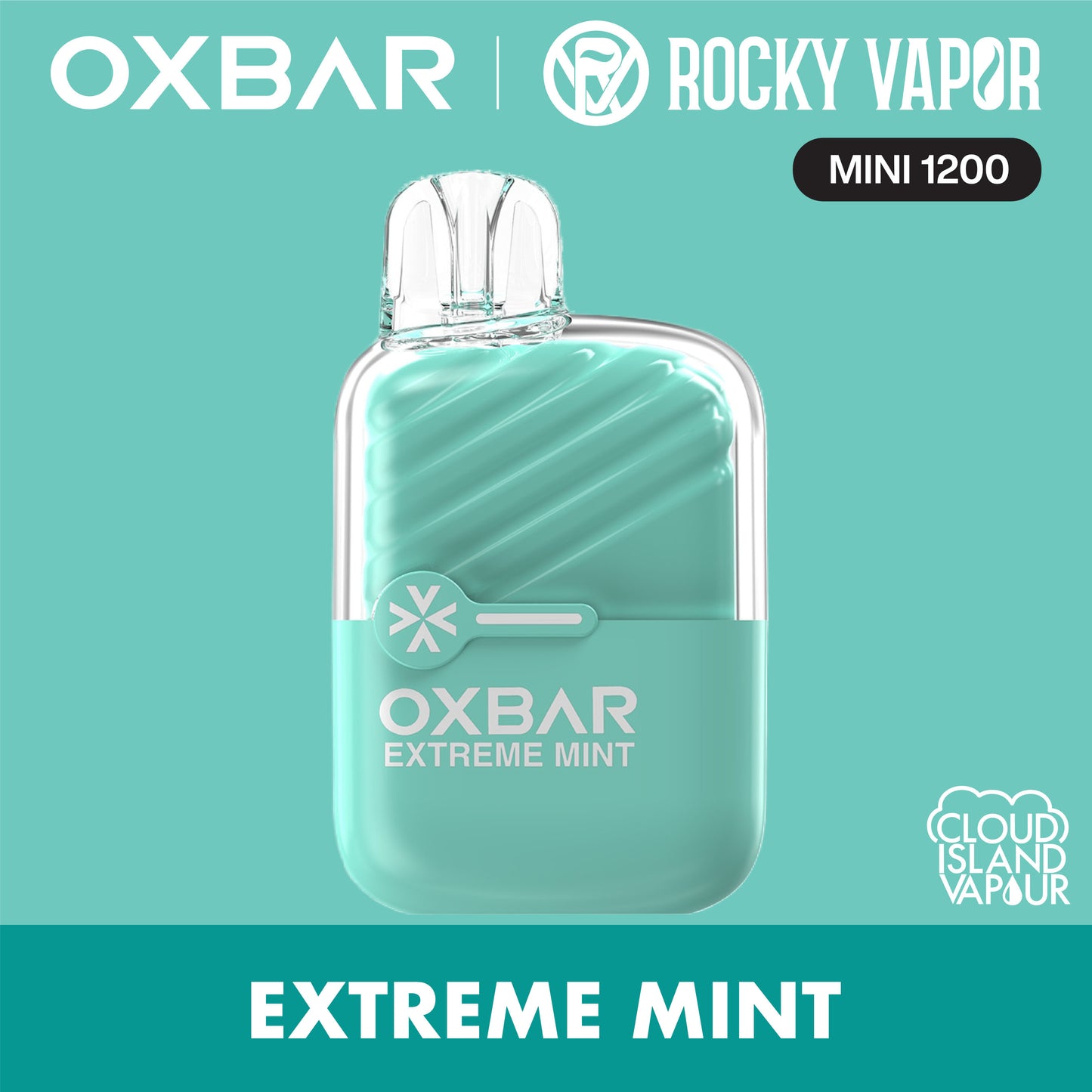 Rocky Vapor Oxbar Mini 1200 Extreme Mint