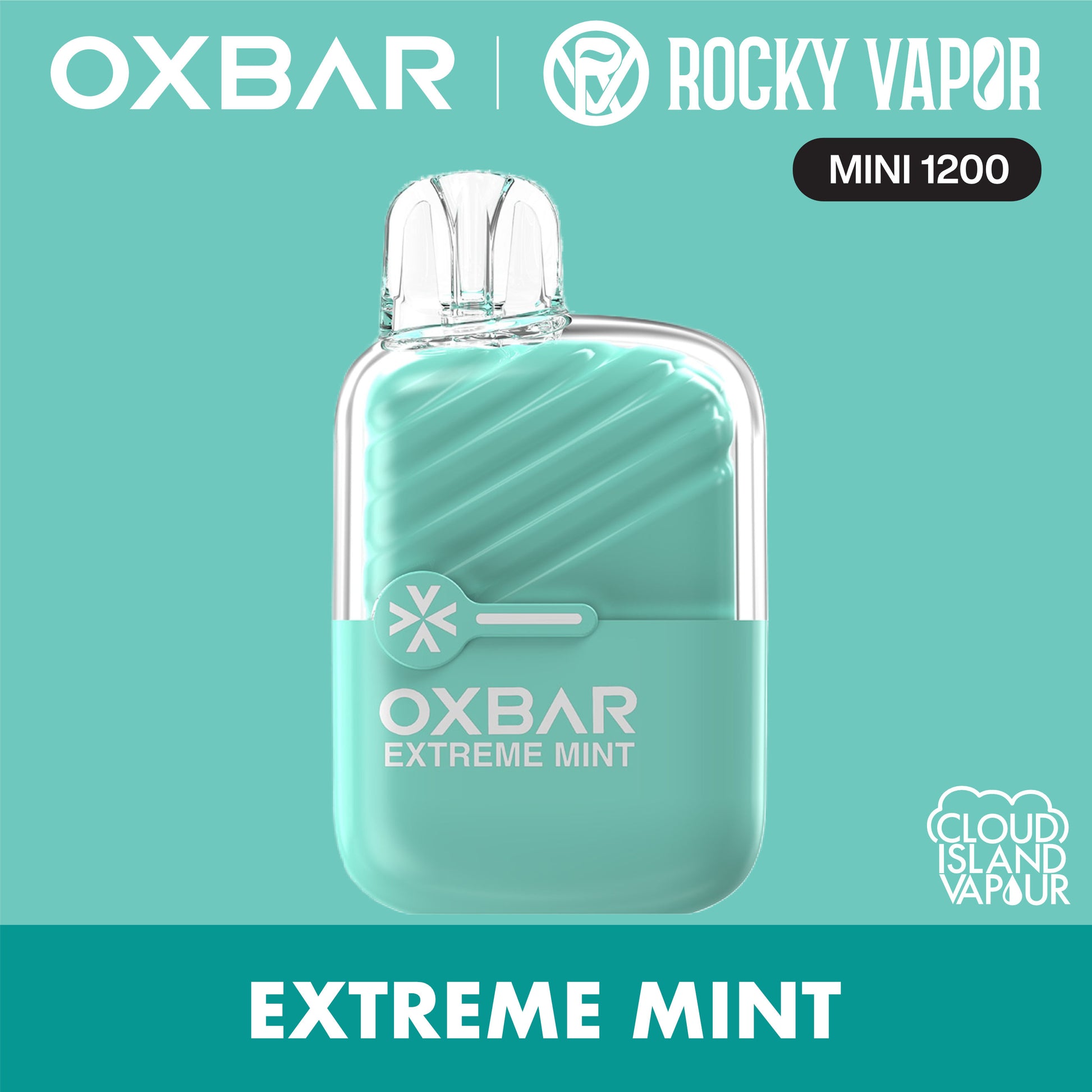 Rocky Vapor Oxbar Mini 1200 Extreme Mint