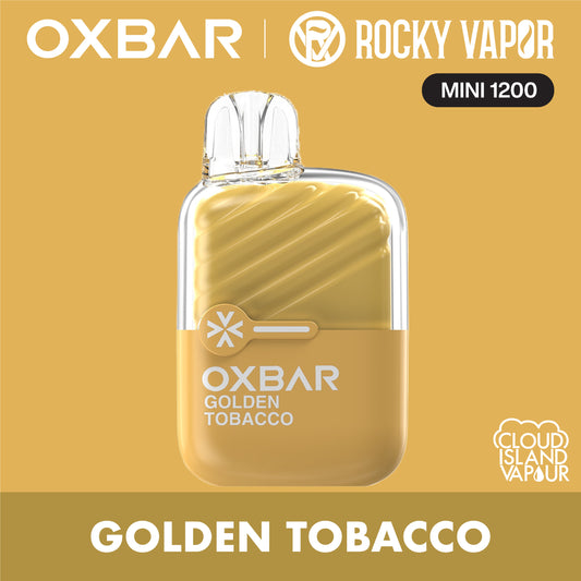 Rocky Vapor Oxbar Mini 1200 Golden Tobacco