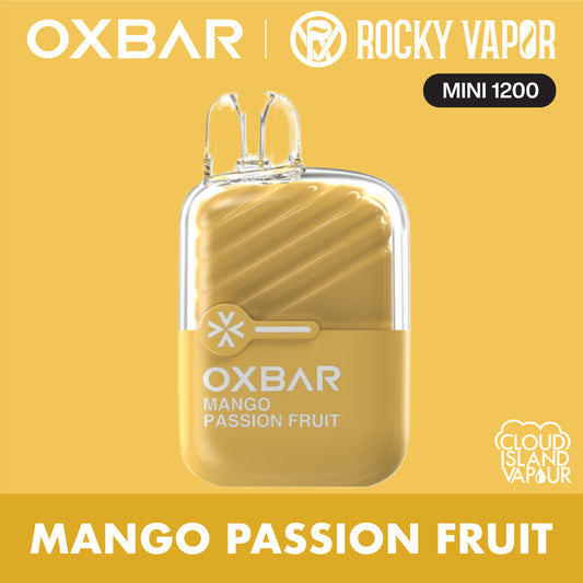 Rocky Vapor Oxbar Mini 1200 Mango Passion Fruit