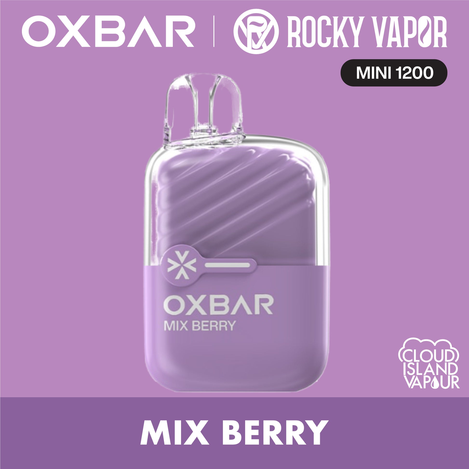 Rocky Vapor Oxbar Mini 1200 Mix Berry