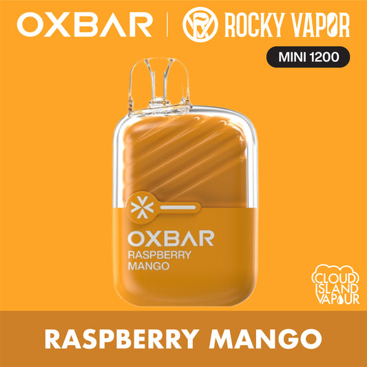 Rocky Vapor Oxbar Mini 1200 Raspberry Mango